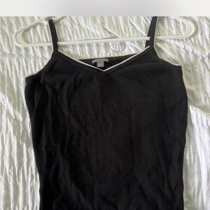 Ann Taylor Black Fitted Camisole Top